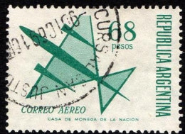 Argentina - 1967- Posta Aerea - 68 Pesos - Usato - Used Stamps