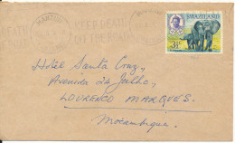 Swaziland Cover Sent To Mozambique Manzini 26-2-1970 Single Franked - Swaziland (1968-...)