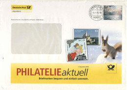 520  Écureuil, Conte: PAP D'Allemagne, 2015 - Squirrel, Fairy Tale On German Postal Stationery Cover. Sleeping Beauty - Rongeurs