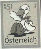 AUSTRIA(2002) Cartoon Goose "Mimi". Black Proof. Scott No 1893. - Proofs & Reprints