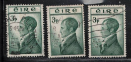 IRELAND Scott # 149 Used X 3 - Robert Emmet - Used Stamps