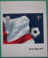 2002 ~ S.G. 2294 ~ WORLD CUP (JAPAN AND KOREA) SELF ADHESIVE BOOKLET STAMP. NHM  #00919 - Unused Stamps
