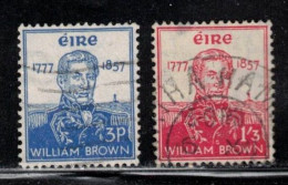 IRELAND Scott # 161-2 Used - Admiral William Brown - Gebraucht