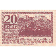 Billet, Autriche, Mondsee, 20 Heller, Rocher, 1920, 1920-12-31 SPL Mehl:FS 626a1 - Oesterreich