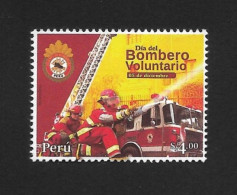 Peru 2023 , Firefighter , MNH - Sapeurs-Pompiers