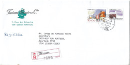 Portugal Registered Cover Instrumentos De Trabalho Stamps ATERRO Cancel And Registration Label - Cartas & Documentos