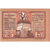 Billet, Autriche, Worgl, 75 Heller, Monument 1920-12-31, SPL, Mehl:FS 1252a - Oesterreich