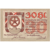 Billet, Autriche, Rattenberg, 30 Heller, Blason 1920-12-31, SPL Mehl:FS 821I - Oesterreich