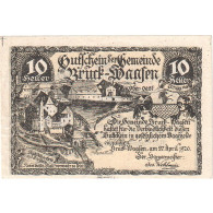 Billet, Autriche, Bruck-Waasen, 10 Heller, Château 1921-03-31, SPL Mehl:FS 108a - Oesterreich