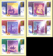 Great Britain Sc# 1234-1238 (Maxi Cards) Mint Set/5 1988 Christmas - 1981-1990 Decimal Issues