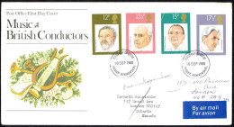 Great Britain Sc# 920-923 FDC (a) 1980 9.10 Conductors - 1971-1980 Em. Décimales