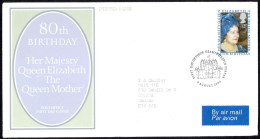Great Britain Sc# 919 FDC (a) 1980 8.4 Queen Mother 80th - 1971-1980 Em. Décimales