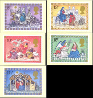 Great Britain Sc# 879-883 (Maxi Cards) Mint Set/5 1979 Christmas - 1971-1980 Decimal Issues