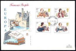 Great Britain Sc# 915-918 FDC (b) 1980 7.9 Famous People - 1971-1980 Decimal Issues