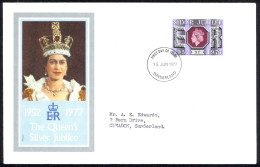 Great Britain Sc# 811 FDC 1977 6.15 QEII Silver Jubilee - 1971-1980 Em. Décimales