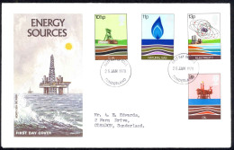 Great Britain Sc# 827-830 FDC (b) 1978 1.25 Energy - 1971-1980 Em. Décimales