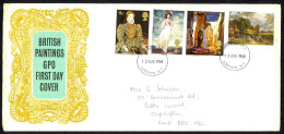 Great Britain Sc# 568-571 FDC 1968 8.12 Paintings - 1952-1971 Pre-Decimal Issues