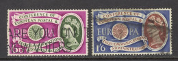 Great Britain Sc# 377-378 Used (a) 1960 6p-1sh6p Symbolic Wheel - Usati