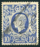 Great Britain Sc# 251A SG# 478a Used (a) 1942 10sh Ultramarine King George VI - Usati