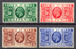 Great Britain Sc# 226-229 MNH 1935 ½-2½p Silver Jubilee Issue King George V - Nuovi