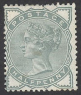 Great Britain Sc# 78 MH 1880-1881 ½p Deep Green Queen Victoria - Nuevos