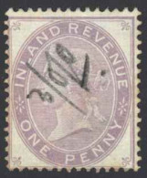 Great Britain Sc# F18 Used Fiscal (non-postal) 1867-1881 Purple  - Fiscales