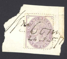 Great Britain Sc# F18 Used Fiscal (non-postal) (on Cover) 1867-1881 Purple  - Revenue Stamps