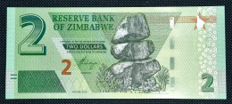 ZIMBABWE 2 DOLARES AÑO 2019. SC / UNC P-101a ZIMBAWE - Zimbabwe