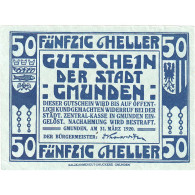 Billet, Autriche, Gmunden, 50 Heller, Eglise 1920-03-31, SPL, Mehl:FS 240IIb - Oesterreich