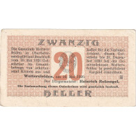 Billet, Autriche, Weitersfelden, 20 Heller, Village, 1920 SUP Mehl:FS 1164a - Oesterreich