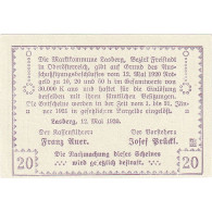 Billet, Autriche, Lasberg, 20 Heller, Village 1921-01-31, SPL, Mehl:FS 505a - Oesterreich