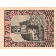 Billet, Autriche, Feldkirchen, 75 Heller, Eglise, 1921-03-15, SPL, Mehl:FS196a - Oesterreich