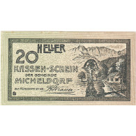 Billet, Autriche, Micheldorf, 20 Heller, Monument 1920-12-31, SPL Mehl:FS 612a - Oesterreich