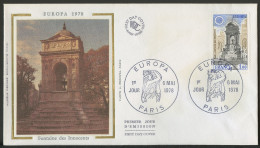 Europa CEPT 1978 France - Frankreich FDC Y&T N°2008 - Michel N°2098 - 1f EUROPA - 1978