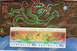 Christmas Island SG 478 MS 2000 Year Of The Dragon MS - Christmas Island