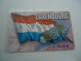 LUXEMBOURG MINT GREECE PHONECARDS  COINS ANS FLAGS  2 SCAN - Luxembourg