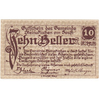 Billet, Autriche, Steinakirchen, 10 Heller, Château, 1922 SPL Mehl:FS 1017I - Oesterreich