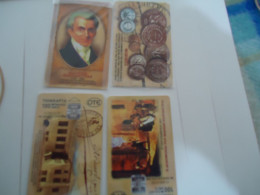 GREECE  2  MINT PHONECARDS   COINS KAPODISTRIAS  COLLECTION TIR 12.000 - Sellos & Monedas