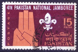 Pakistan 1967 Fine Used 1v, Scout Salute & Badge - Used Stamps