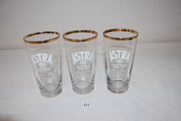 C171 3 Verres De Bières - ASTRA Von Tilt - Verre & Cristal