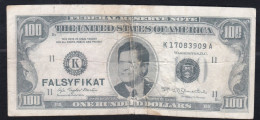 One Hundred Dollars - Falsyfikat - Fiktive & Specimen