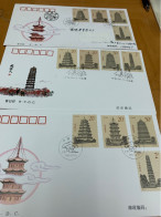 China Stamp FDC Cover 1994 Temple One Used Cover And Two Set FDC - 2000-2009