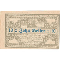 Billet, Autriche, Antiesenhofen, 10 Heller, Eglise, 1920, SPL, Mehl:FS 47 - Oesterreich