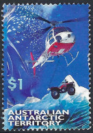 AUSTRALIAN ANTARCTIC TERRITORY (AAT) 1998 QEII $1 Multicoloured, Antarctic Transport-Helicopter SG124 FU - Usados
