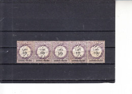 ITALIA  1920  - Unificato  76°   (x  5) - Soprastampato - Revenue Stamps