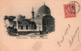 Egypte, Alexandrie - La Mosquée Rue Caffarelli - Carte Dos Simple De 1903 - Alexandrië