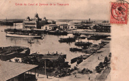 Egypte, Port-Saïd, Entrée Du Canal De Suez Et Bureaux De La Compagnie - Carte Dos Simple De 1903 - Puerto Saíd