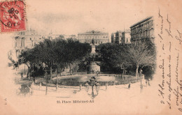 Egypte, Alexandrie - La Place Méhémet-Ali, Bassin Et Statue - Carte Dos Simple N° 22 De 1903 - Alejandría