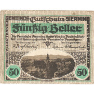 Billet, Autriche, Sierning, 50 Heller, Village 1921-07-01, SPL Mehl:FS 995a - Oesterreich