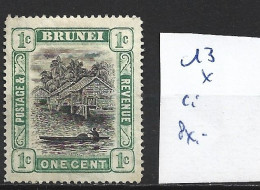 BRUNEÏ 13 * Côte 2 € - Brunei (...-1984)